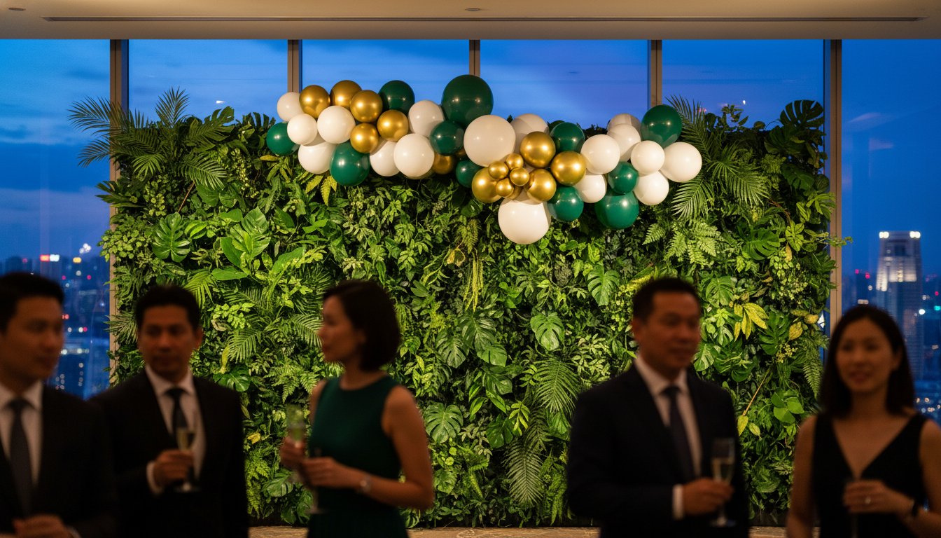 Designing a Feature Wall Decoration in Singapore: The 2026 Guide to Event Styling