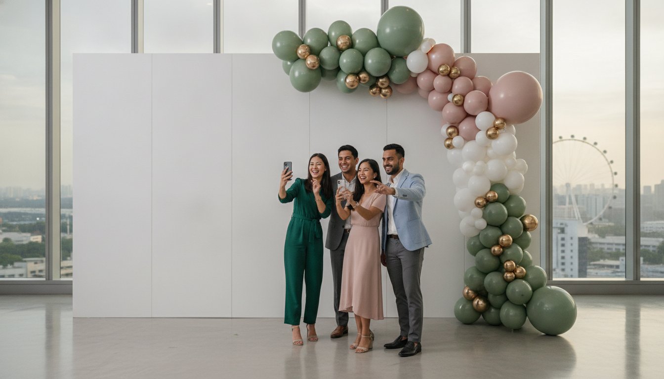 Designing the Perfect Balloon Photo Backdrop in Singapore